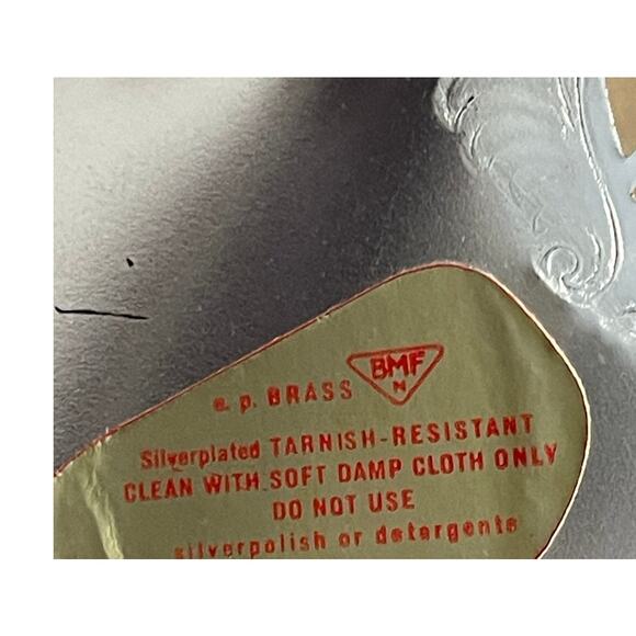 Vintage Queen Anne Silver Plated Footed Oval Serving Basket Moveable Handle NEW - Picture 12 of 13